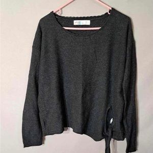 Free People Beach Charcoal Grey Sweater NWT Size: M